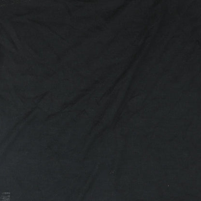 Brave Soul Womens Black Polyester Basic Blouse Size S Round Neck - Embroidered