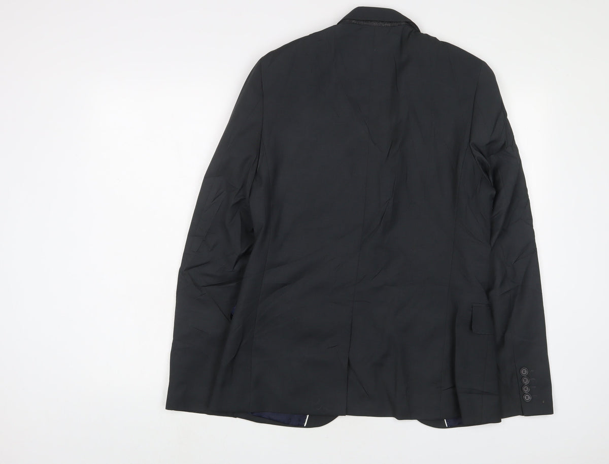 Mens UK Size 38 Topman Regular Grey Suit Jacket