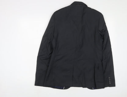Mens UK Size 38 Topman Regular Grey Suit Jacket