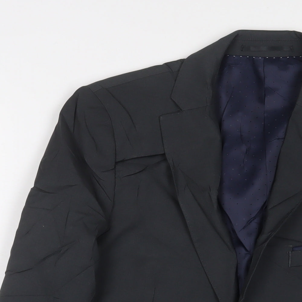 Mens UK Size 38 Topman Regular Grey Suit Jacket
