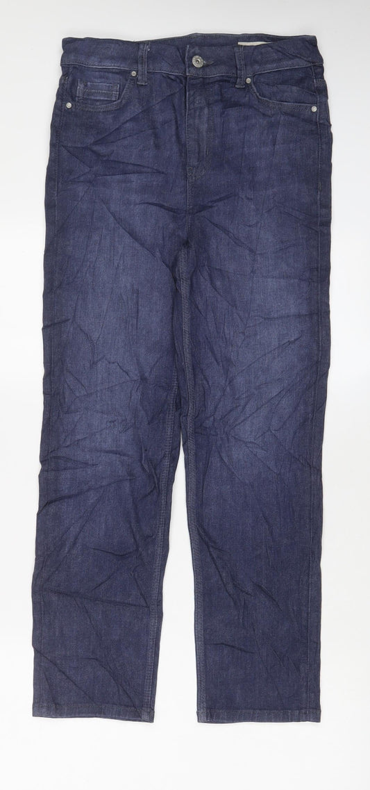 Womens UK Size 10 Marks and Spencer Regular Fit Straight Blue Jeans