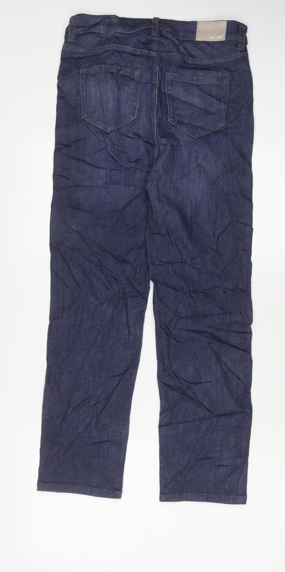 Womens UK Size 10 Marks and Spencer Regular Fit Straight Blue Jeans