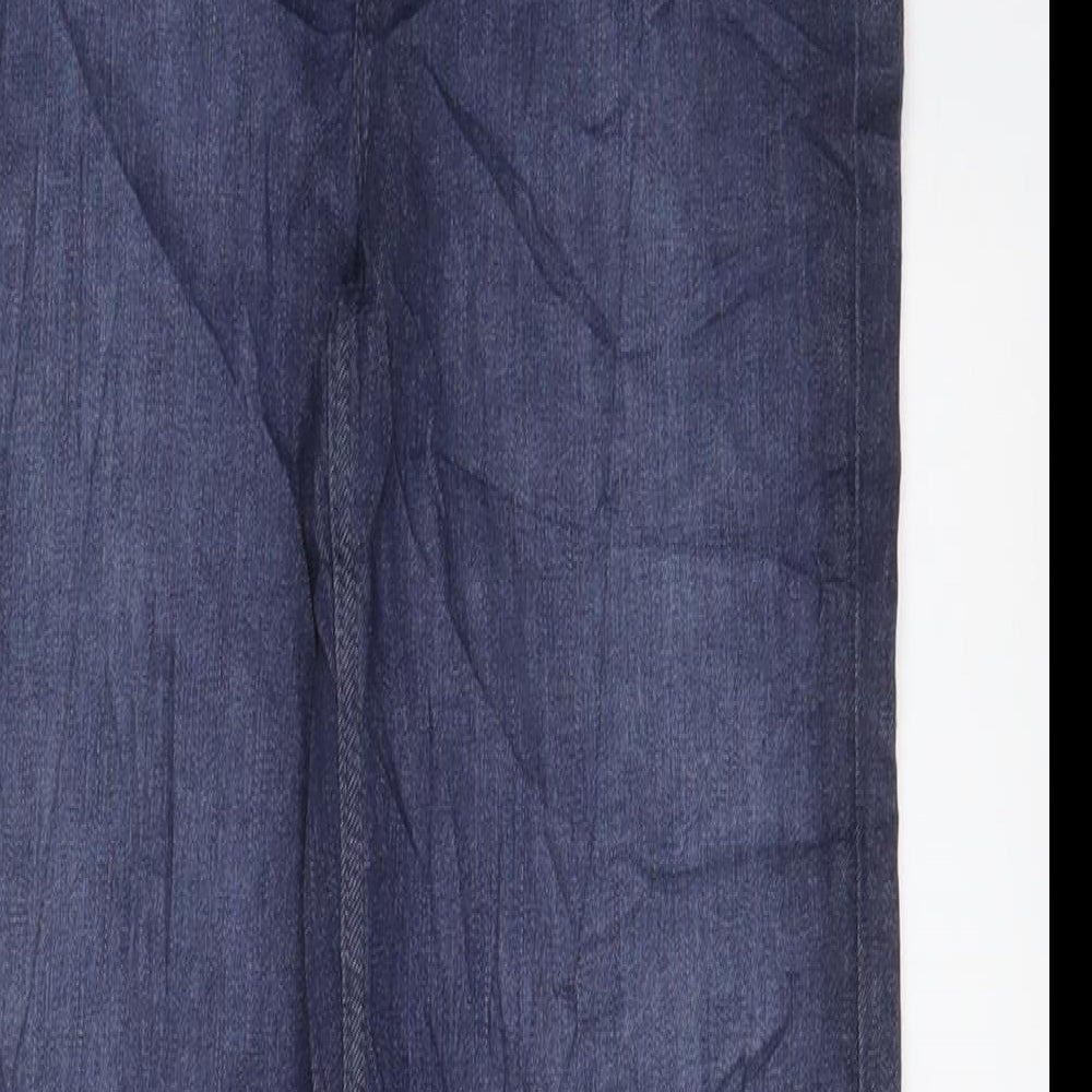 Womens UK Size 10 Marks and Spencer Regular Fit Straight Blue Jeans