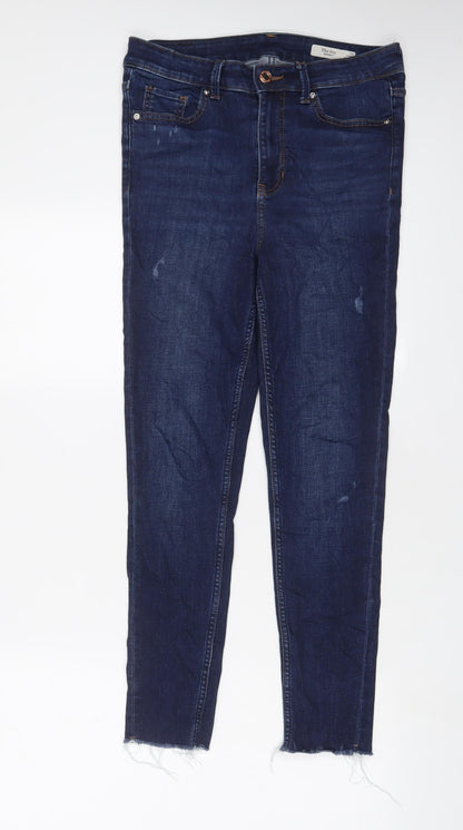 Womens UK Size 10 Marks and Spencer Regular Fit Skinny Blue Jeans