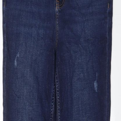 Womens UK Size 10 Marks and Spencer Regular Fit Skinny Blue Jeans