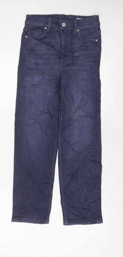 Womens UK Size 6 Marks and Spencer Regular Fit Straight Blue Jeans