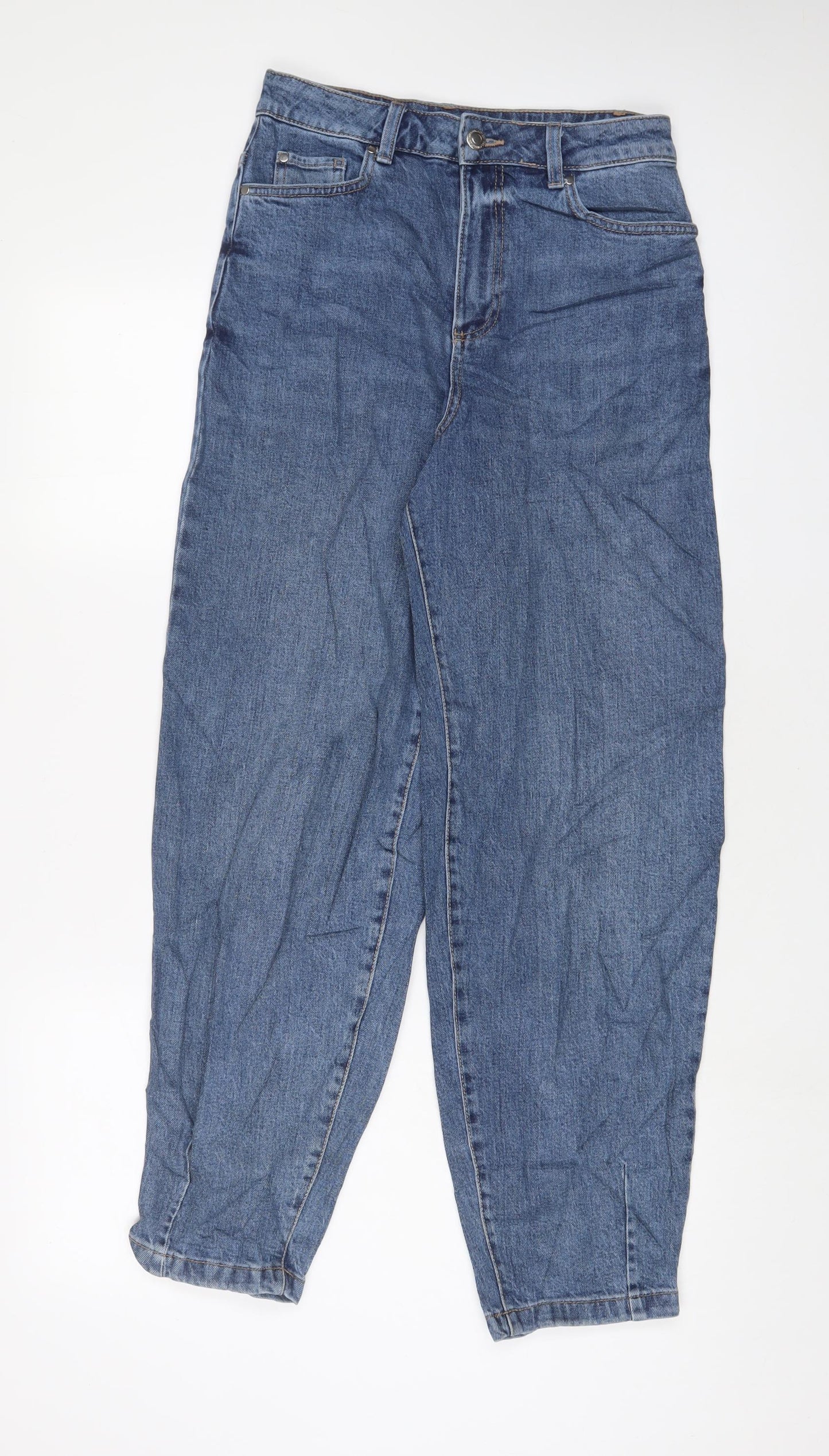 Womens UK Size 8 Marks and Spencer Slim Fit Mom Blue Jeans
