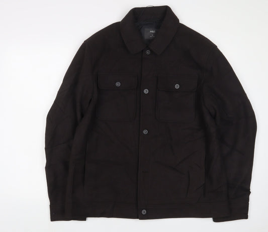Mens UK Size XL Marks and Spencer Black Jacket