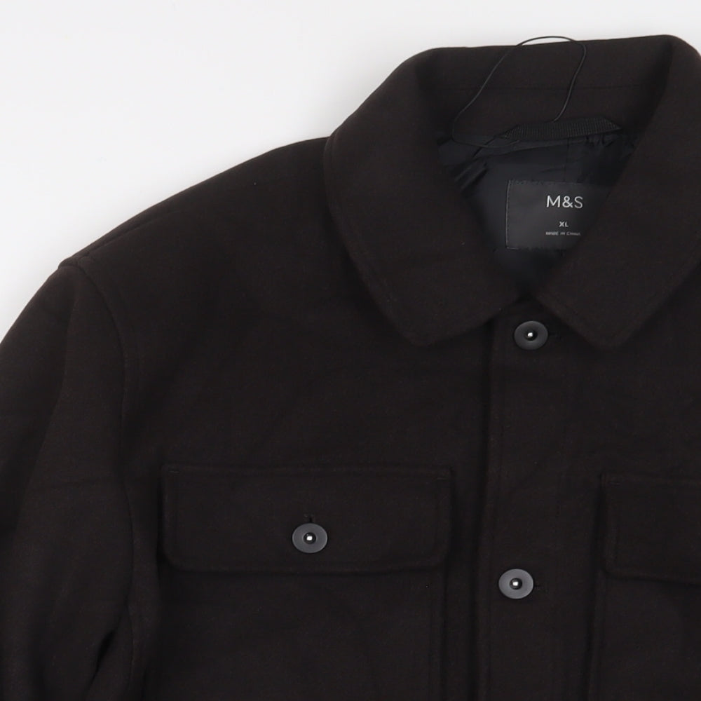 Mens UK Size XL Marks and Spencer Black Jacket