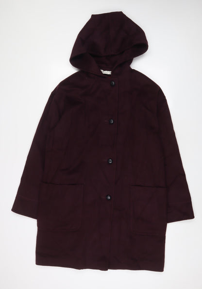 Womens UK Size 6 Larry Levine Purple Overcoat
