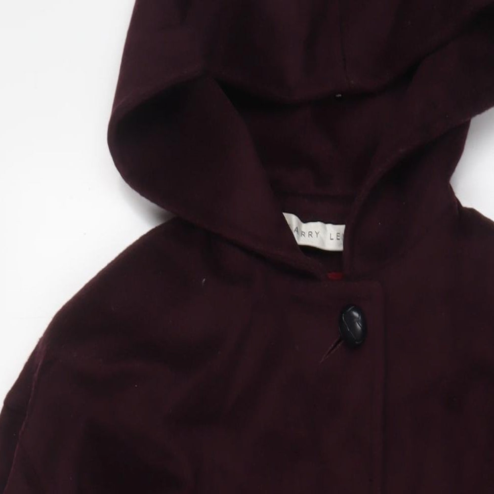 Womens UK Size 6 Larry Levine Purple Overcoat