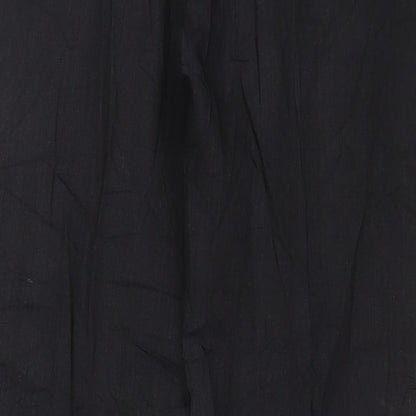 Marks and Spencer Mens Grey Wool Trousers Size 36 in L31 in Regular Hook & Eye