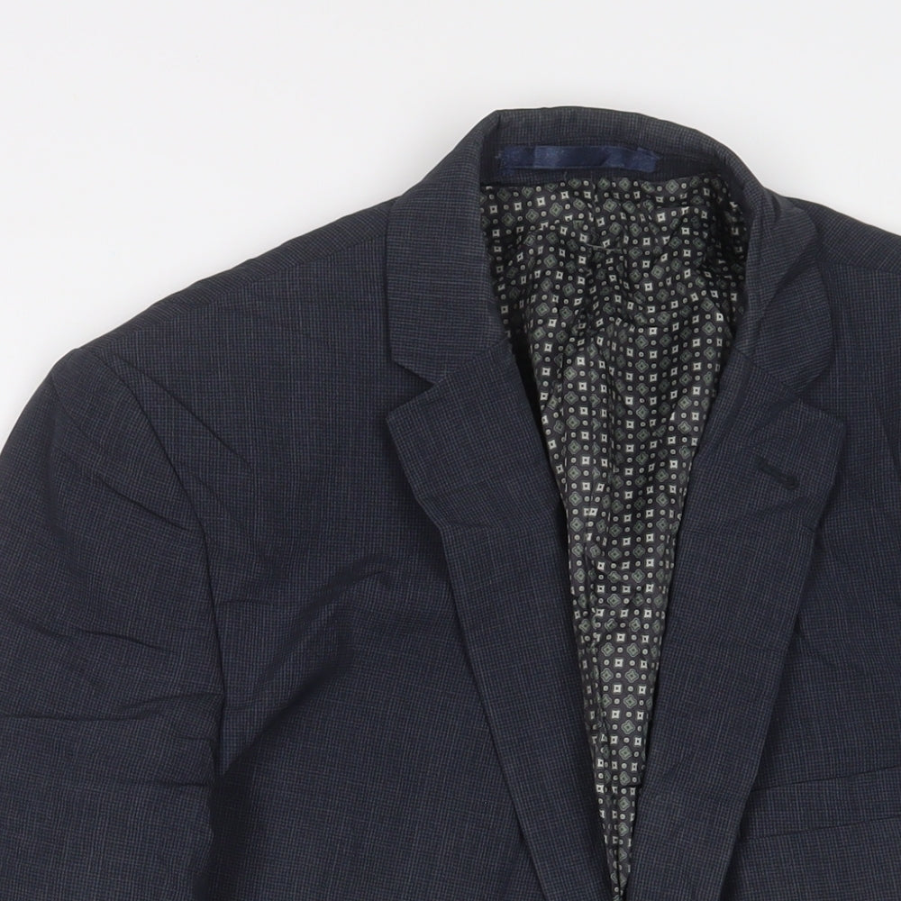 Mens UK Size 44 Racing Green Regular Blue Suit Jacket