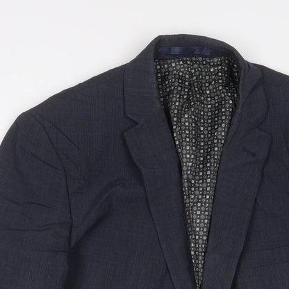 Mens UK Size 44 Racing Green Regular Blue Suit Jacket