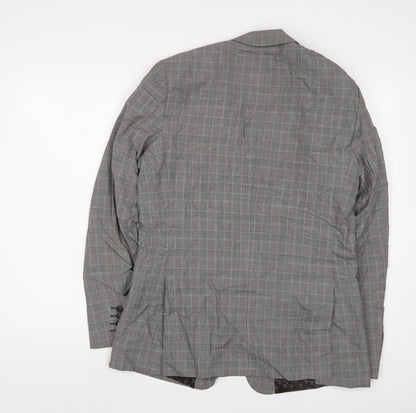 Mens UK Size 40 Limehaus Regular Grey Suit Jacket