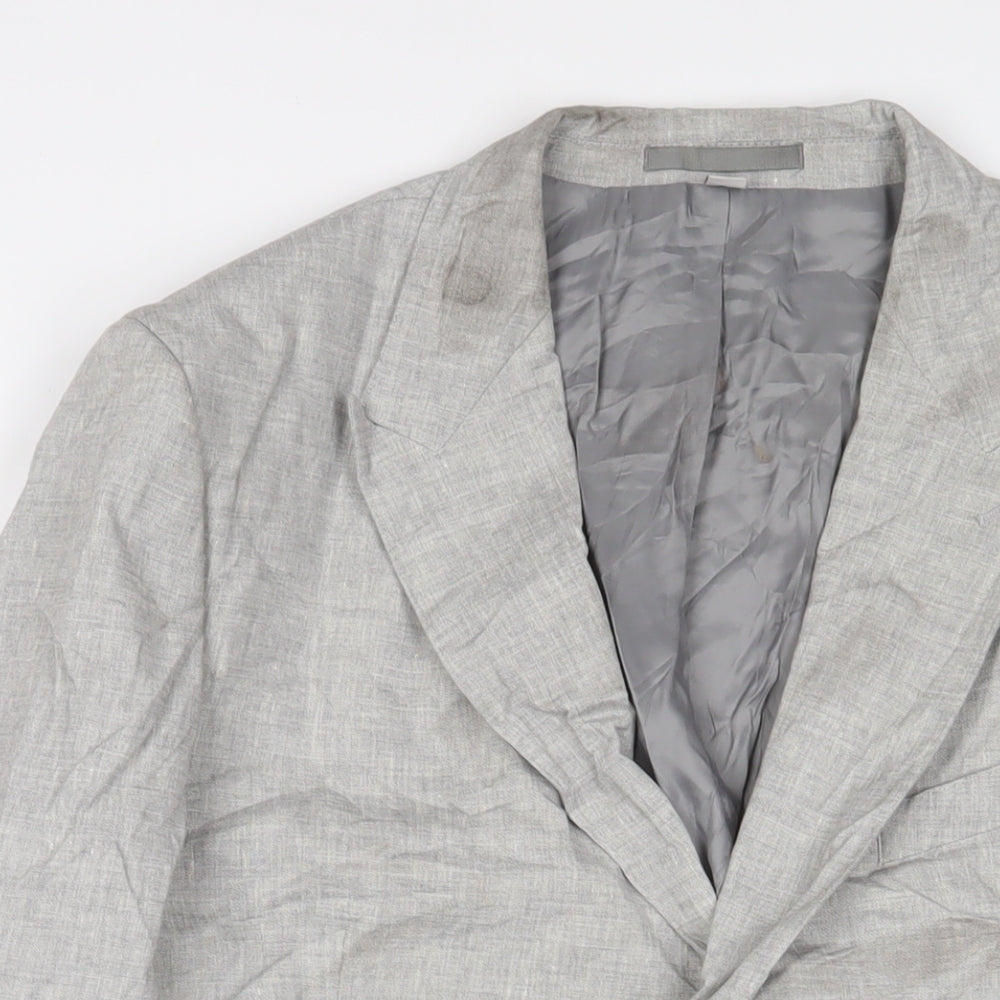 Mens UK Size 46 Marks and Spencer Regular Grey Suit Jacket