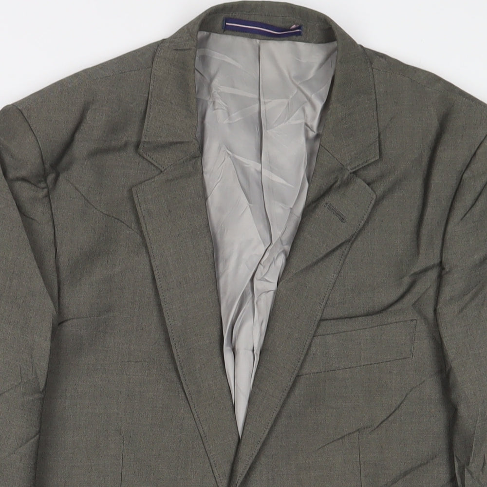 Mens UK Size 38 Topman Regular Grey Suit Jacket