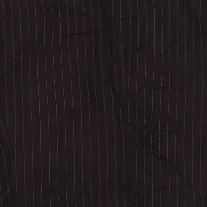 EDGERS Mens Brown Striped Polyester Jacket Suit Jacket Size 38 Regular