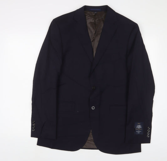 Mens UK Size 40 Marks and Spencer Regular Blue Suit Jacket
