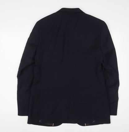 Mens UK Size 40 Marks and Spencer Regular Blue Suit Jacket