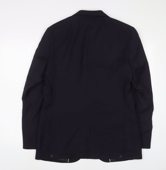 Mens UK Size 40 Marks and Spencer Regular Blue Suit Jacket