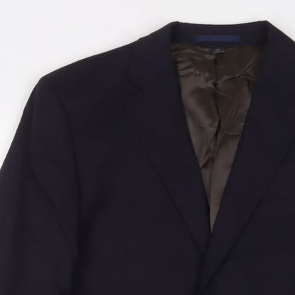 Mens UK Size 40 Marks and Spencer Regular Blue Suit Jacket