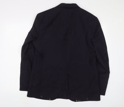 Mens UK Size 42 Marks and Spencer Regular Blue Suit Jacket