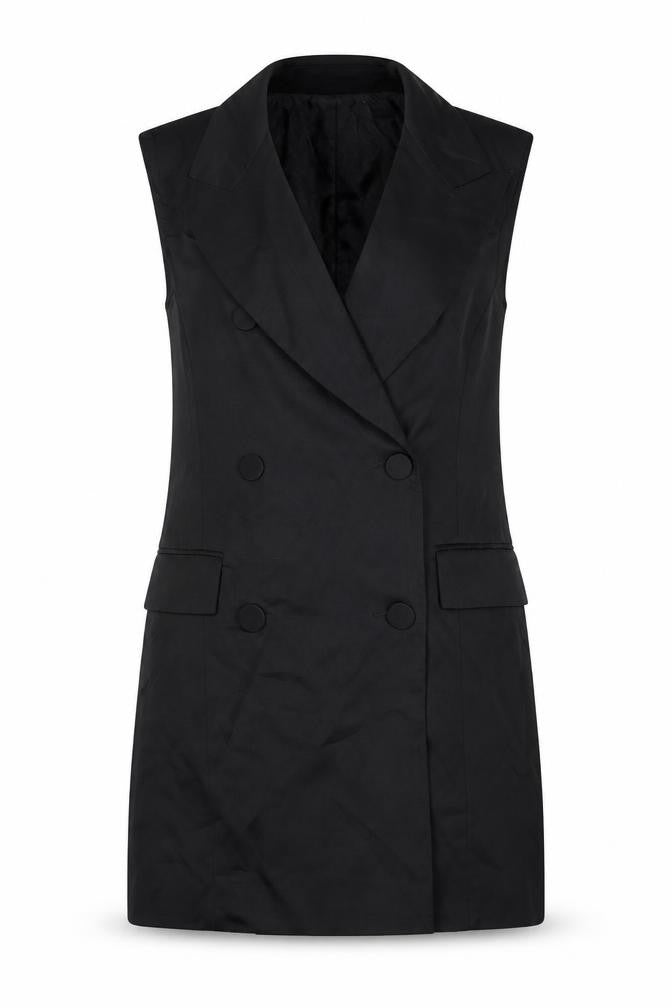 Womens UK Size 8 Topshop Black Gilet
