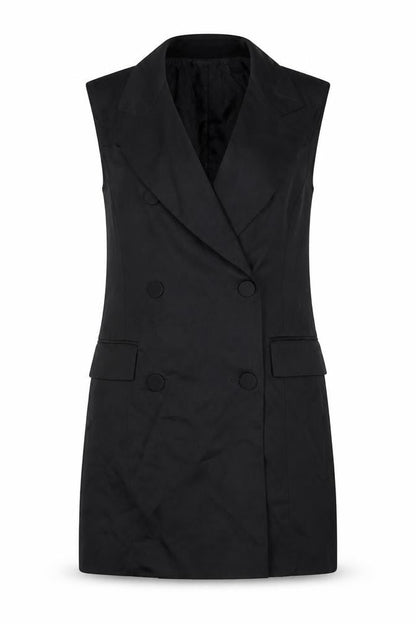 Womens UK Size 8 Topshop Black Gilet