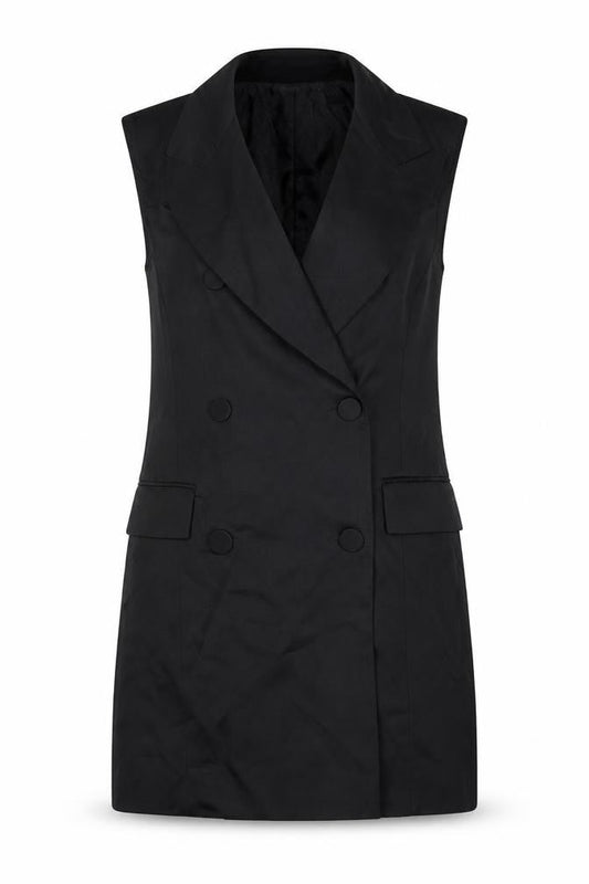 Womens UK Size 8 Topshop Black Gilet