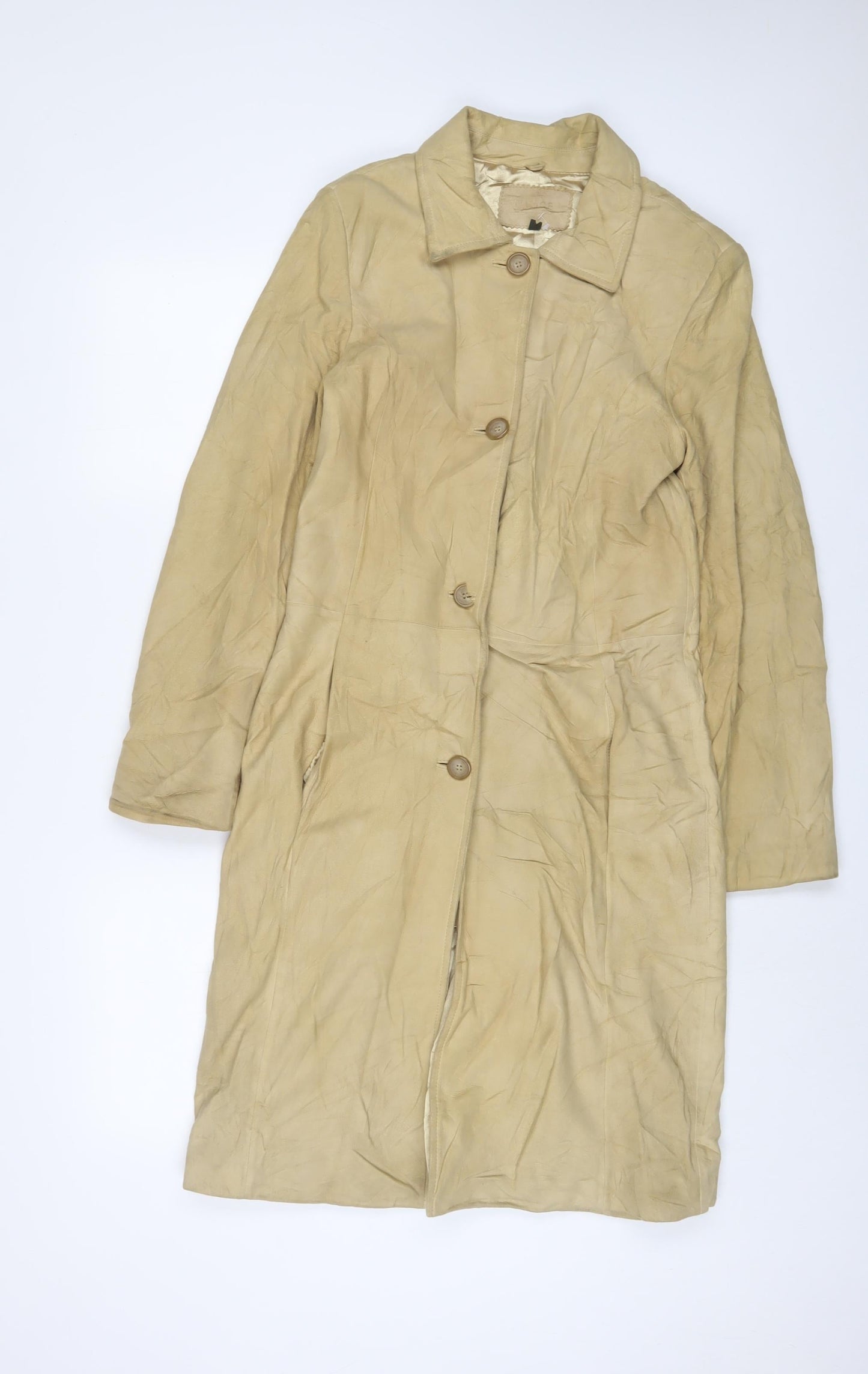 Womens UK Size 10 NuAge Beige Overcoat