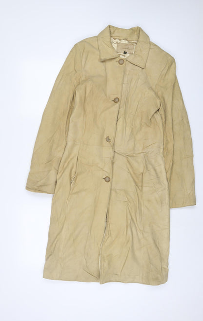 Womens UK Size 10 NuAge Beige Overcoat