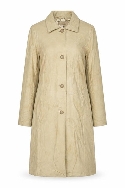 Womens UK Size 10 NuAge Beige Overcoat