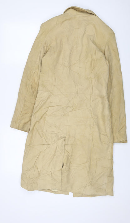 Womens UK Size 10 NuAge Beige Overcoat