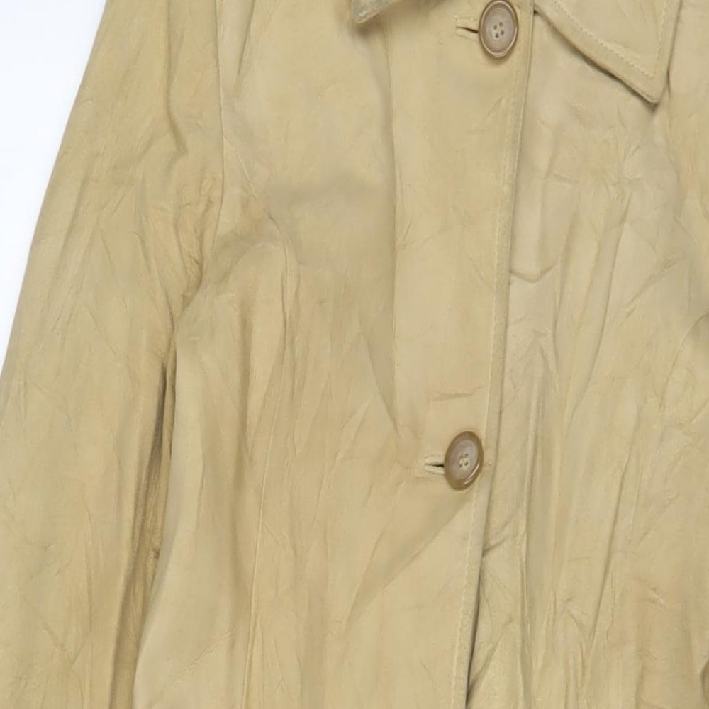Womens UK Size 10 NuAge Beige Overcoat