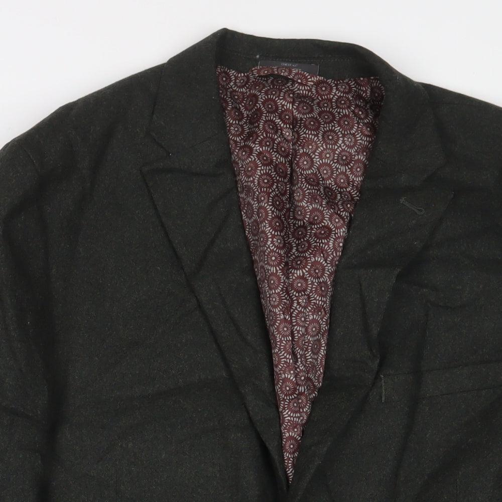 Mens UK Size 42 Marks and Spencer Regular Green Suit Jacket