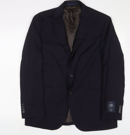 Mens UK Size 42 Marks and Spencer Regular Blue Suit Jacket