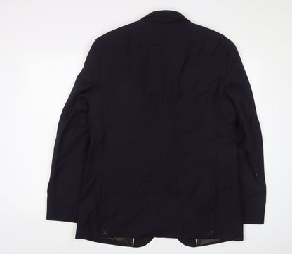 Mens UK Size 42 Marks and Spencer Regular Blue Suit Jacket