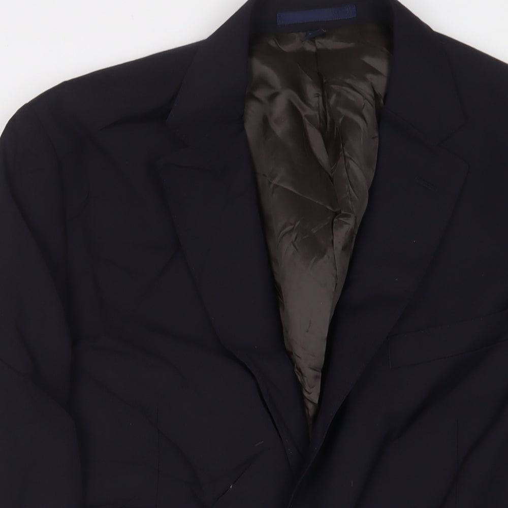 Mens UK Size 42 Marks and Spencer Regular Blue Suit Jacket