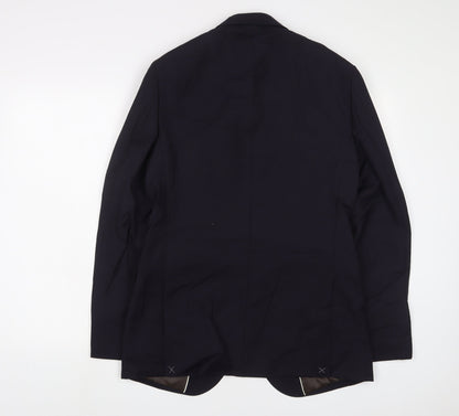 Mens UK Size 38 Marks and Spencer Regular Blue Suit Jacket