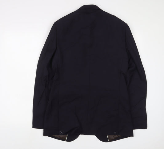 Mens UK Size 38 Marks and Spencer Regular Blue Suit Jacket