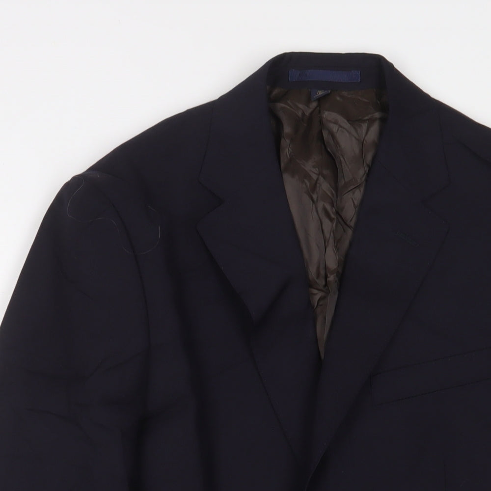 Mens UK Size 38 Marks and Spencer Regular Blue Suit Jacket