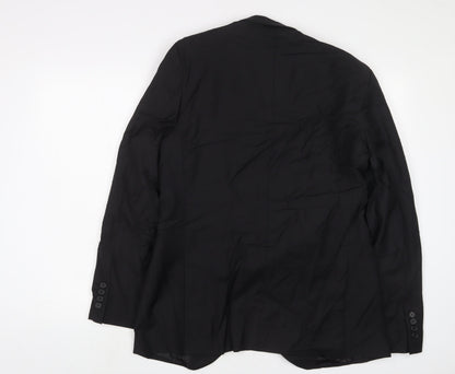Mens UK Size 40 St Michael Regular Black Suit Jacket