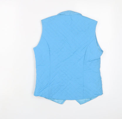 HKM Boys Blue Gilet Jacket Size 12 Years Zip - Horse riding