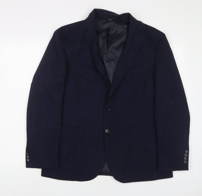 Mens UK Size 42 Marks and Spencer Regular Blue Suit Jacket