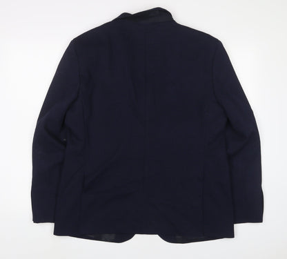 Mens UK Size 42 Marks and Spencer Regular Blue Suit Jacket
