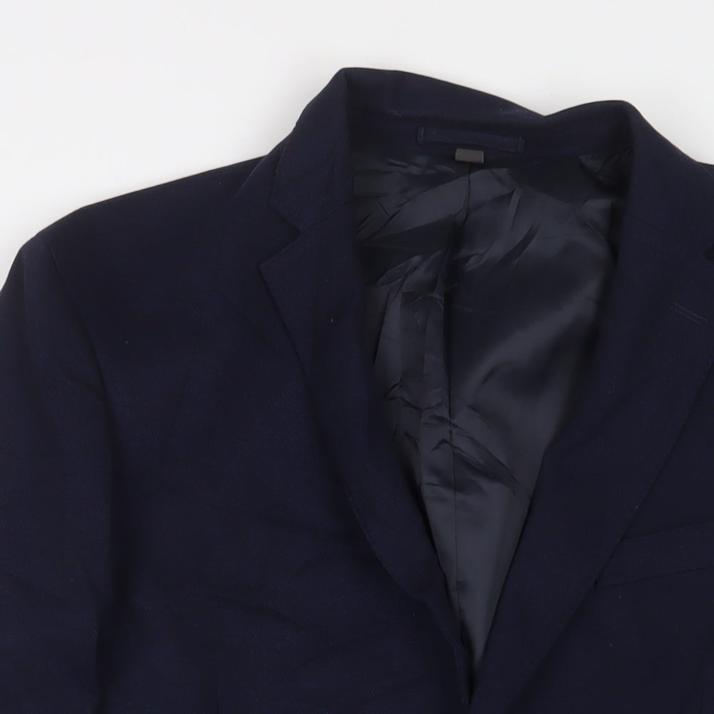 Mens UK Size 42 Marks and Spencer Regular Blue Suit Jacket