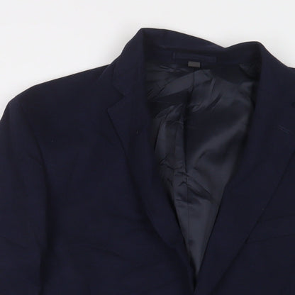 Mens UK Size 42 Marks and Spencer Regular Blue Suit Jacket