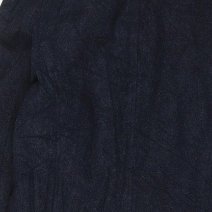 Mens UK Size S Topman Blue Overcoat