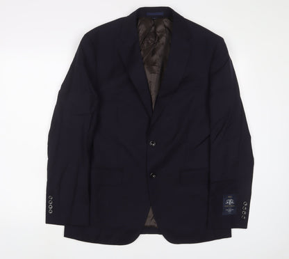 Mens UK Size 40 Marks and Spencer Regular Blue Suit Jacket